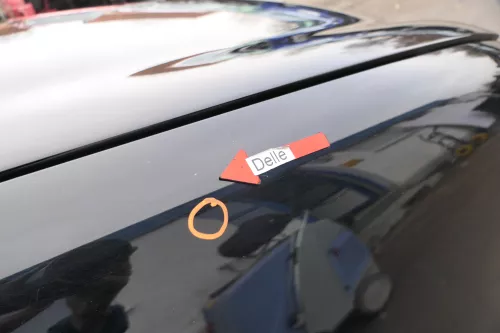 VW Polo 9N Kotflügel vorne rechts schwarz L041 bis ca.Bj.2004  (164271)