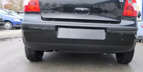 VW Polo 9N 9N3 Stoßstange hinten Heckstoßstange Stoßfänger schwarz L041 (164276)