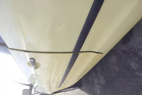 VW Polo 9N 9N3 Tür vorne links Fahrertür 2/3-Türer gelb LD1B ohneAnbautei (164344)