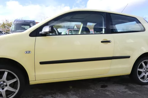 VW Polo 9N 9N3 Tür vorne links Fahrertür 2/3-Türer gelb LD1B ohneAnbautei (164344)
