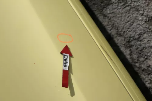 VW Polo 9N 9N3 Tür vorne rechts Beifahrertür 2/3-Türer gelb LD1B ohneAnbautei (164345)
