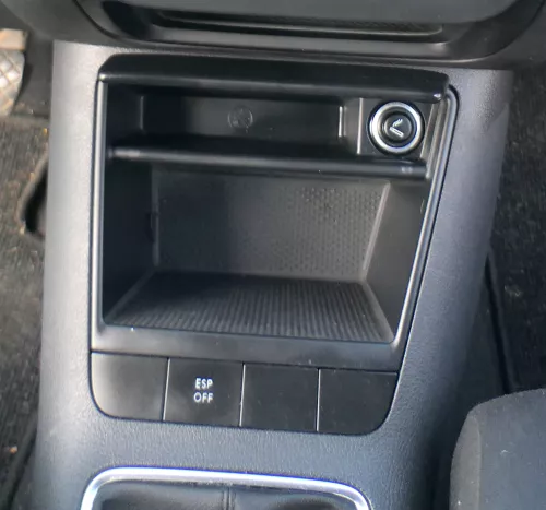 VW Golf Plus 5M Fach Ablagefach Zigarettenanzünder vorne anthrazit (164369)