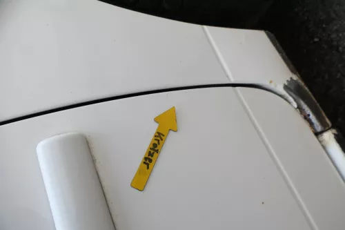 VW Lupo Seat Arosa Tür vorne rechts Beifahrertür weiß LB9A (mechanischerFenst (164401)