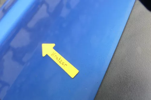 VW Touran 1T 1T3 Tür vorne links Fahrertür blau LA5X OHNE Anbauteile Cross (164455)