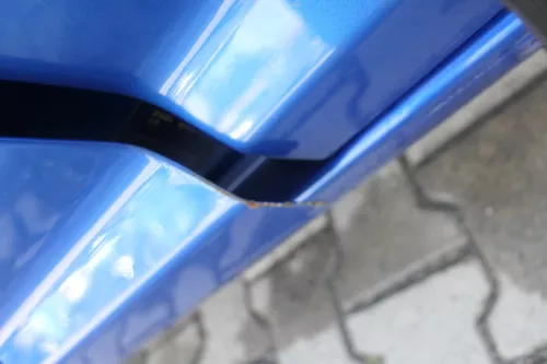 VW Touran 1T 1T3 Tür vorne links Fahrertür blau LA5X OHNE Anbauteile Cross (164455)
