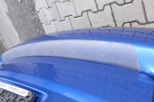 VW Touran 1T Stoßstange hinten Heckstoßstange Stoßfänger blau LA5X (164458)