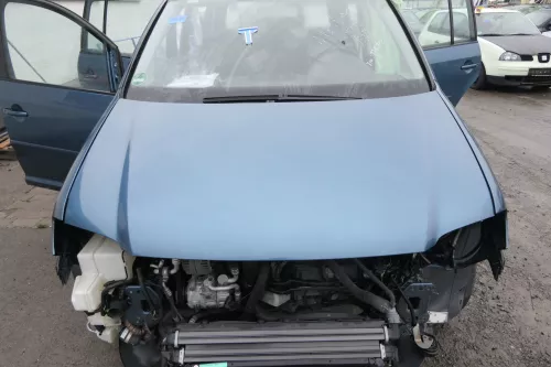 VW Touran 1T oder VW Caddy 2K Motorhaube Klappe blau grün LC5Q Haube (164470)