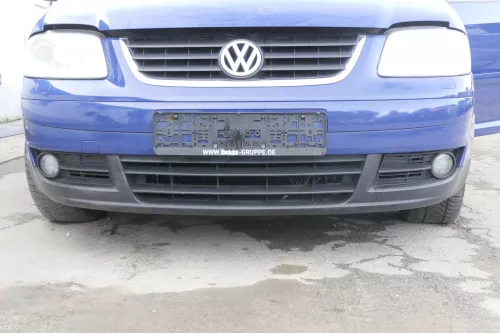 VW Touran 1T Stoßstange vorne Frontstoßstange Stoßfänger blau LL5M