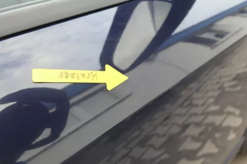 A4 B6 8E nur Türblatt Tür vorne rechts Beifahrertür blau lila LY5K Kombi+Limo (164727)