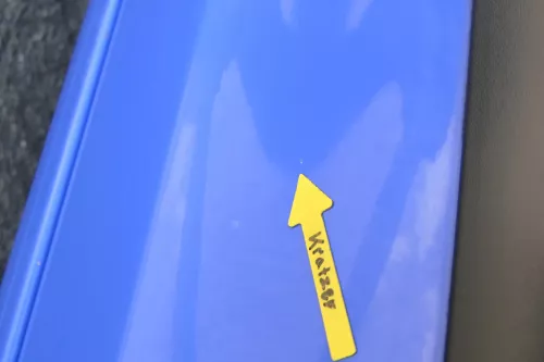 VW Polo 9N 9N3 Tür vorne links Fahrertür 2/3-Türer blau LA5F ohneAnbautei (164821)