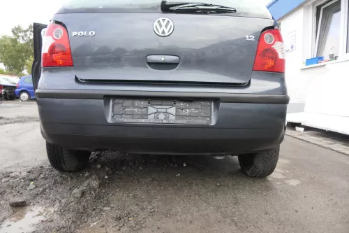 VW Polo 9N 9N3 Stoßstange Heckstoßstange hinten grau LC7V