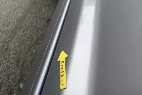 VW Touran 1T 1T3 Tür vorne links Fahrertür grau LD7X OHNE Anbauteile Cross (164967)