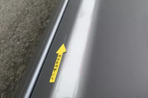 VW Touran 1T 1T3 Tür vorne links Fahrertür grau LD7X OHNE Anbauteile Cross (164967)