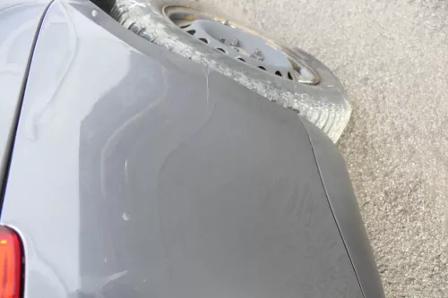 VW Touran 1T Stoßstange hinten Heckstoßstange Stoßfänger grau LD7X (164970)