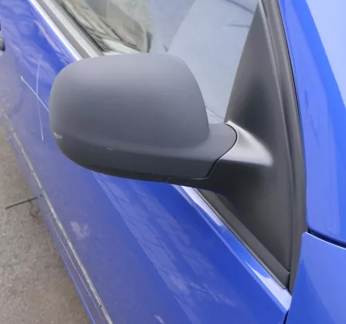 VW Lupo Arosa manueller Spiegel Außenspiegel rechts manuell schwarz matt t (164983)