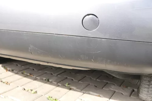 VW Touran 1T Stoßstange hinten Heckstoßstange Stoßfänger grau LD7X (165015)