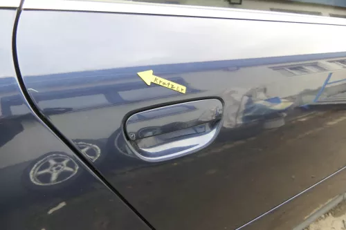 Audi A6 4B C5 Tür Türblatt hinten rechts blau LZ5T (165077)