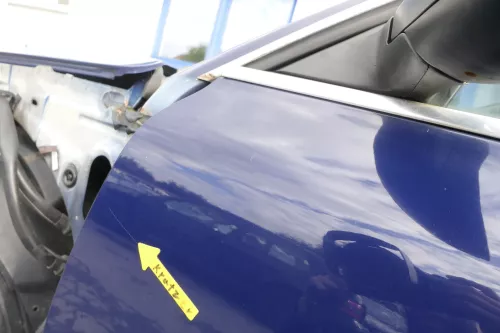 VW Passat 3B 3BG 3B6 Kombi + Limo Tür vorne links Fahrertür blau LB5N ohneAnbaut (165110)