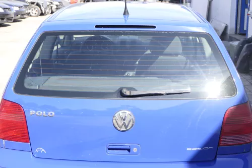 Polo 6N2 Heckklappe Klappe hinten Kofferraumklappe blau LA5C Scheibe (165129)