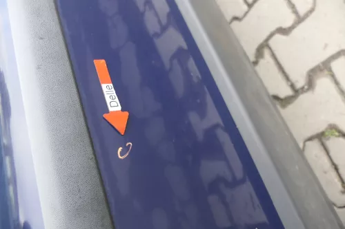 Passat 3B 3BG 3B6 Kombi + Limo Tür vorne links Fahrertür blau LA5E ohneAnbaut (165232)