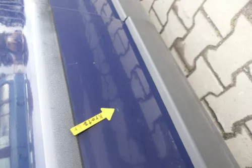 Passat 3B 3BG 3B6 Kombi + Limo Tür vorne links Fahrertür blau LA5E ohneAnbaut (165232)