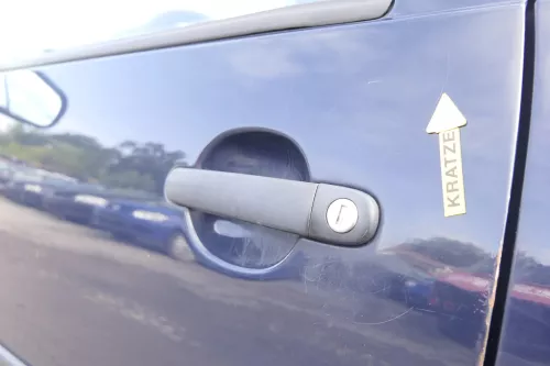 VW Golf 4 Tür vorne links Fahrertür 2/3-Türer blau LA5G ohneAnbauteile (165256)