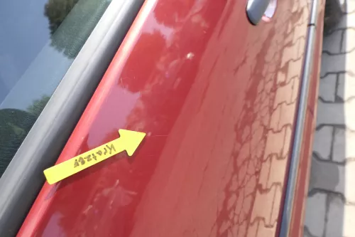 VW Golf 4 Tür vorne links Fahrertür 2/3-Türer braun rot LC3K ohneAnbauteile (165274)