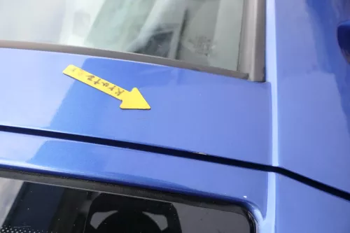 VW Golf 4 Tür vorne rechts Beifahrertür 2/3-Türer blau LW5Y ohnAnbauteile (165320)