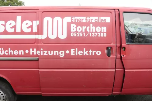 VW T4 Transporter Tür rechts Schiebetür rot Transporter (165416)