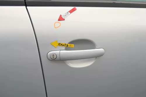 VW Passat 3B 3BG Kombi + Limo Tür vorne rechts Beifahrertür grau silber LB7Z (165526)