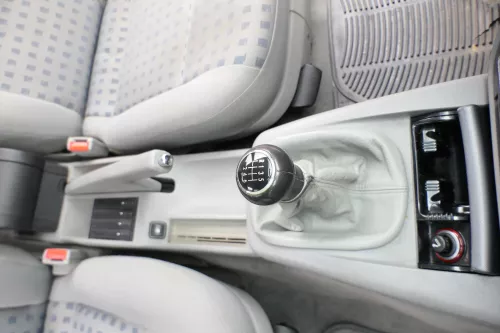 VW Passat 3B 3BG Schaltknauf Schaltsack Schaltung Schaltknüppel 5-Gang grau Lede (165546)