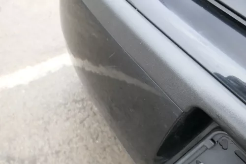 VW Polo 9N 9N3 Stoßstange hinten Heckstoßstange Stoßfänger schwarz L041 (165661)