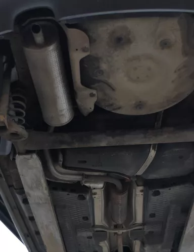VW Polo 9N Ibiza 6L Auspuff Endschalldämpfer + Mittel hinten 1,2 AWY AZQ BMD BME (165662)