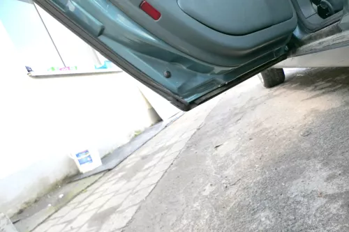 Audi A6 4B C5 Tür Türblatt hinten links  grün blau LX6V jaspisgrün nur Türblatt (165671)