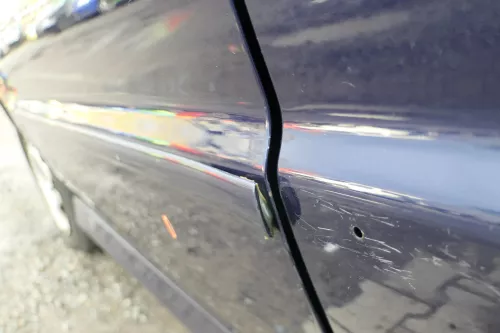 VW Polo 6N 6N2 Tür vorne links Fahrertür 4/5-Türer blau LB5N ohneAnbauteile (165748)
