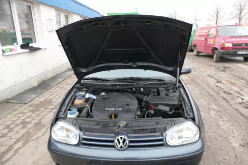 VW Golf 4 Motorhaube Haube Klappe vorne grau LC7V (166098)