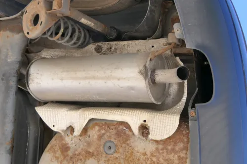 VW Polo 9N Ibiza 6L Auspuff Endschalldämpfer + Mittel hinten 1,4 BKY BBY (166367)