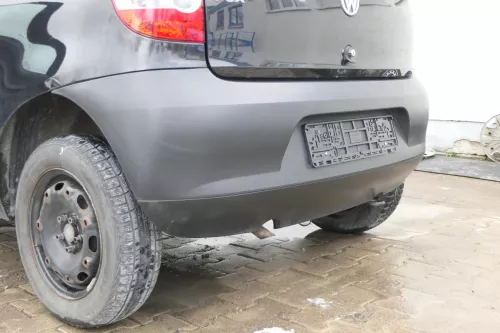 VW Fox 5Z Stoßstange hinten Stoßfänger schwarz matt u (166412)