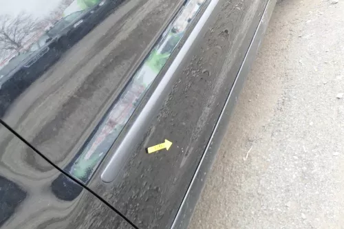 VW Fox 5Z Tür vorne links Fahrertür schwarz L041 - ohne Anbauteile (166449)