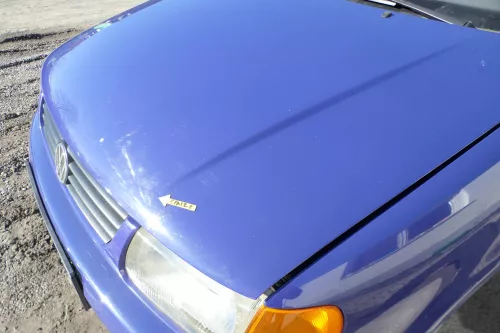 VW Polo 6N Motorhaube Frontklappe Haube vorne Klappe blau LD5D (166476)