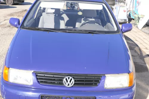 VW Polo 6N Motorhaube Frontklappe Haube vorne Klappe blau LD5D (166476)