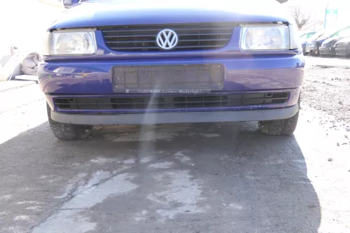 VW Polo 6N Stoßstange vorne 2-geteilte Frontstoßstange blau LD5D Stoßfänger (166498)