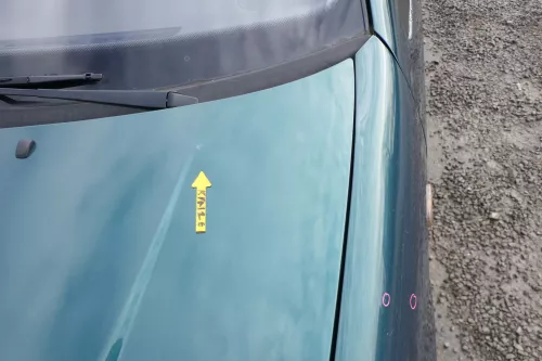 VW Polo 6N Motorhaube Klappe vorn vorne grün LC6P (166607)