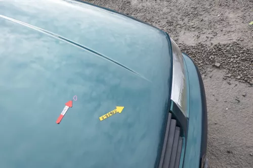 VW Polo 6N Motorhaube Klappe vorn vorne grün LC6P (166607)