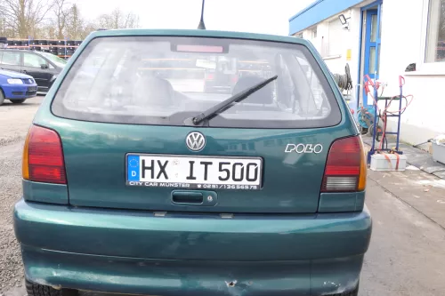 VW Polo 6N Heckklappe Klappe hinten Kofferraumklappe mit Scheibe grün LC6P (166614)