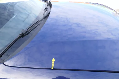 VW Passat 3BG Motorhaube Klappe vorne vorn Haube blau LA5E (166636)