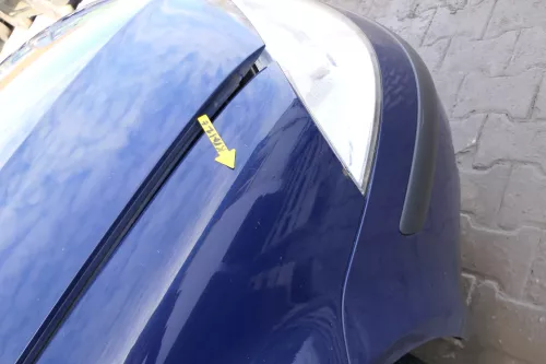 VW Passat 3BG 3B6 Kotflügel vorne rechts blau LA5E (Blinkerloch) (166641)