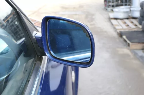 VW Passat 3B 3BG elektrischer Spiegel Außenspiegel rechts Glas blau LA5E