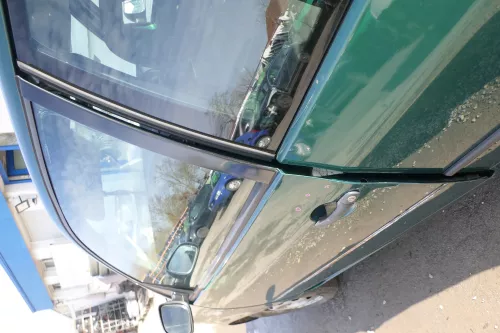VW Lupo Seat Arosa Tür vorne links Fahrertür grün LA6N (mechanischer FH) (166669)