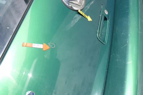 VW Lupo 6X Heckklappe Klappe Kofferraumklappe Scheibe grün LA6N (166671)